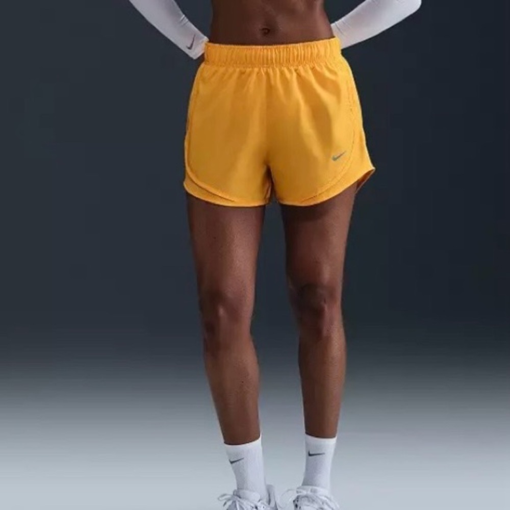 NWT Nike Yellow Athletic Shorts Lightweight Elastic Waist X-S